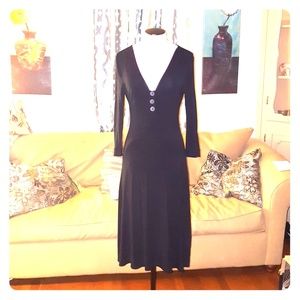 Boden Black Cotton Dress size 8